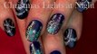 Easy Sparkle Xmas Lights Nail Art | DIY Christmas Tree Nails Design Tutorial