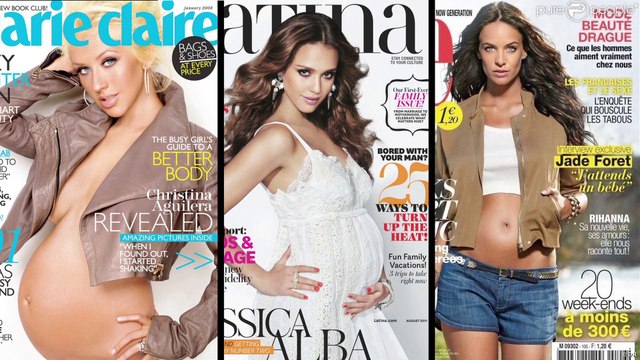 Quand les stars posent enceintes en une des magazines !