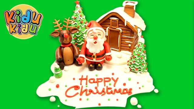 How to Make Santa Claus Home | Play Doh Christmas | Reindeer Xmas Tree