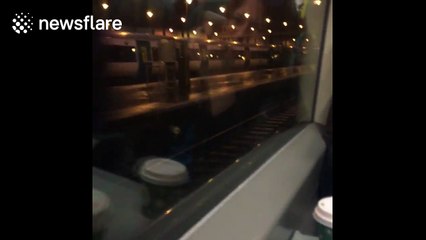 Sad-looking, motionless Southern Rail train