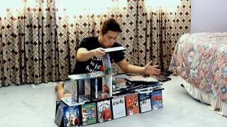 Card House Stacking Challenge   Using DVDs