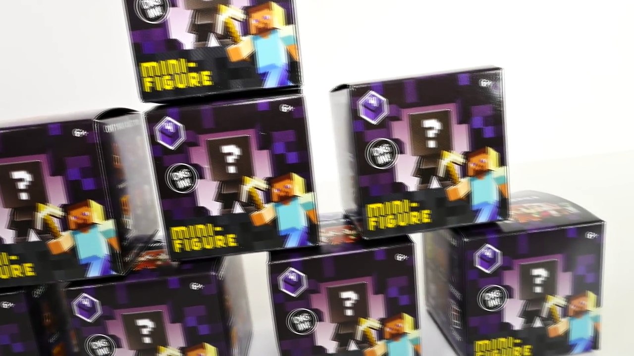 8 MINECRAFT Blind Boxes Obsidian Series 4 Unboxing Minecraft Surprise Toys by DCTC