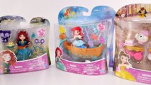4 NEW Disney Princess Little Kingdom Dolls - Ariel - Cinderella - Belle - Merida