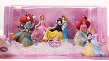 7 Disney Store Princesses Figurines Play Doh Magiclip Mini Dolls Ariel Snow White Merida Jasmine