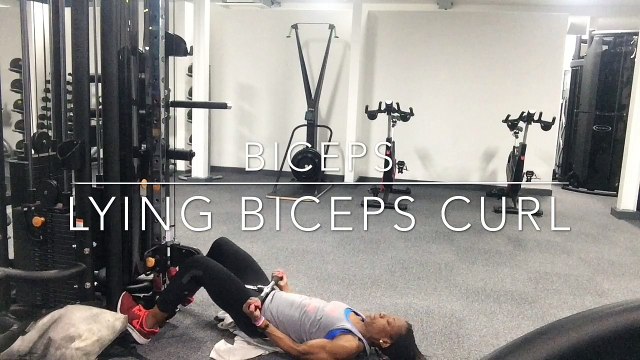 Arms - Lying. Bicep Curls
