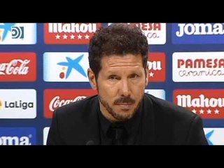 Simeone: "El equipo pelea pero los resultados no nos favorecen"