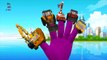 Excavator Finger Family Rhyme | Animated Excavator Finger Family | Cartoon excavator