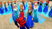 SPIDERMAN AND 100 FROZEN ELSA, ANNA Fun Disney Pixar Lightning McQueen Cars Nursery Rhymes