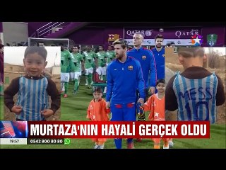 Messi Hayranı Küçük Murtaza'nın Hayali Gerçek Oldu