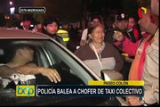 Chofer resultó herido tras confuso incidente en el Cercado de Lima