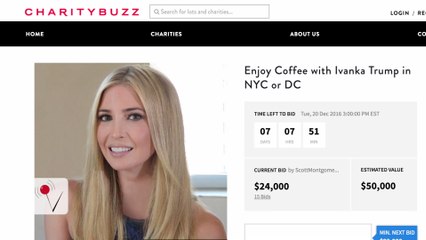 Would You Pay $50,000 to Have Coffee with Ivanka Trump?