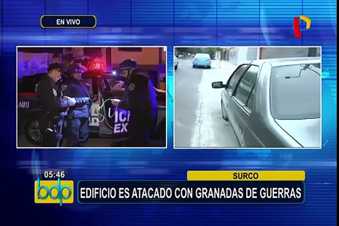 Surco: desconocidos atacan con granadas a edificios