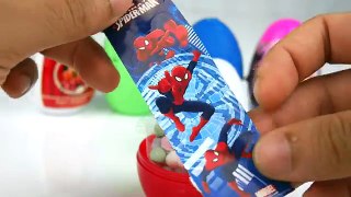 #Play Doh Kinder #Surprise Eggs #Spider Man #Minnie Mouse #Disney Frozen & Toys