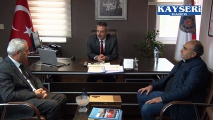 İNCESU BELEDİYE BAŞKANI KARAYOL İNCESU EMNİYET AMİRLİĞİNİ ZİYARET ETTİ