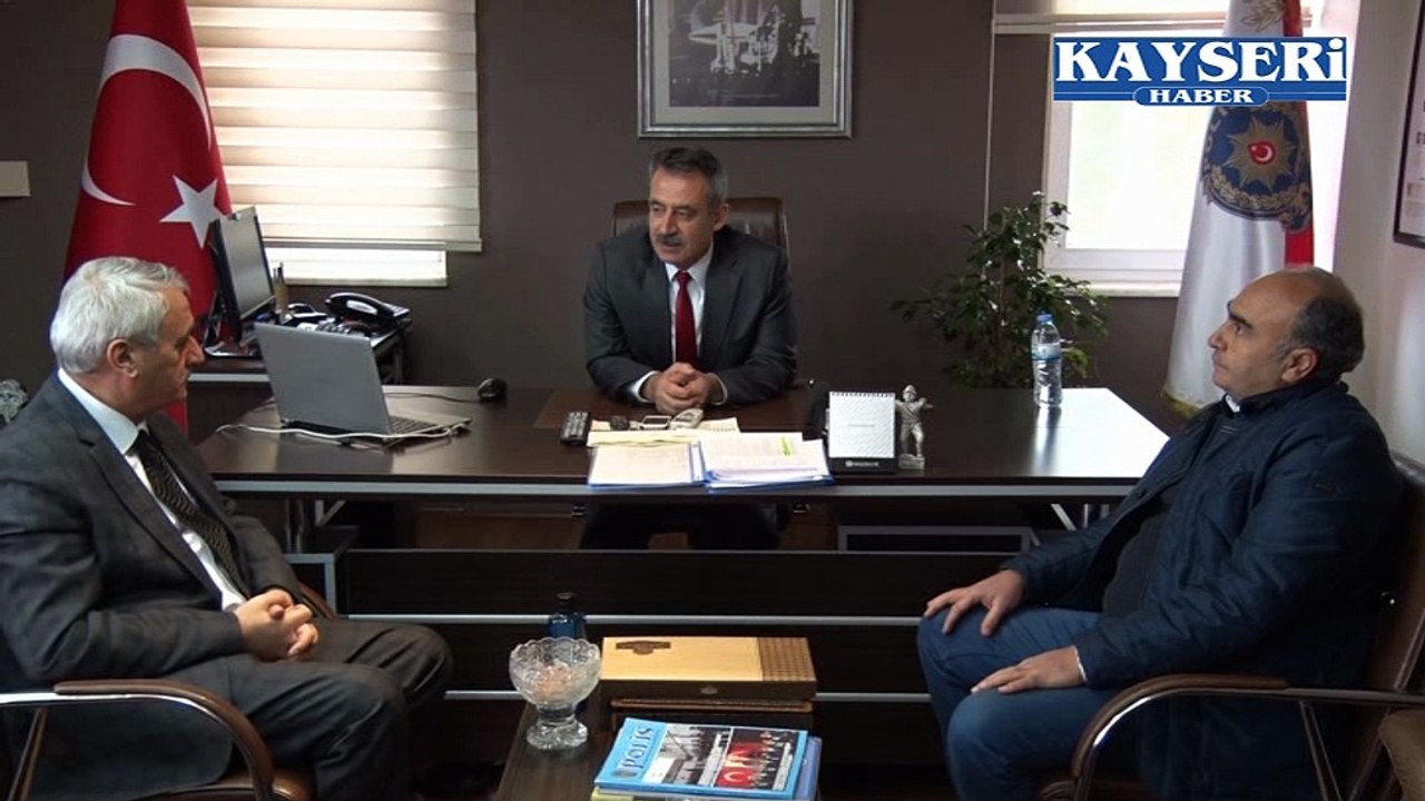 İNCESU BELEDİYE BAŞKANI KARAYOL İNCESU EMNİYET AMİRLİĞİNİ ZİYARET ETTİ