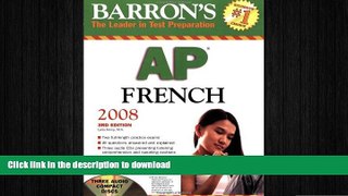 READ Barron s AP French with Audio CDs (Barron s AP French Language   Culture (W/CD)) Full Book