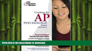 READ Cracking the AP Psychology Exam, 2008 Edition (College Test Preparation) On Book
