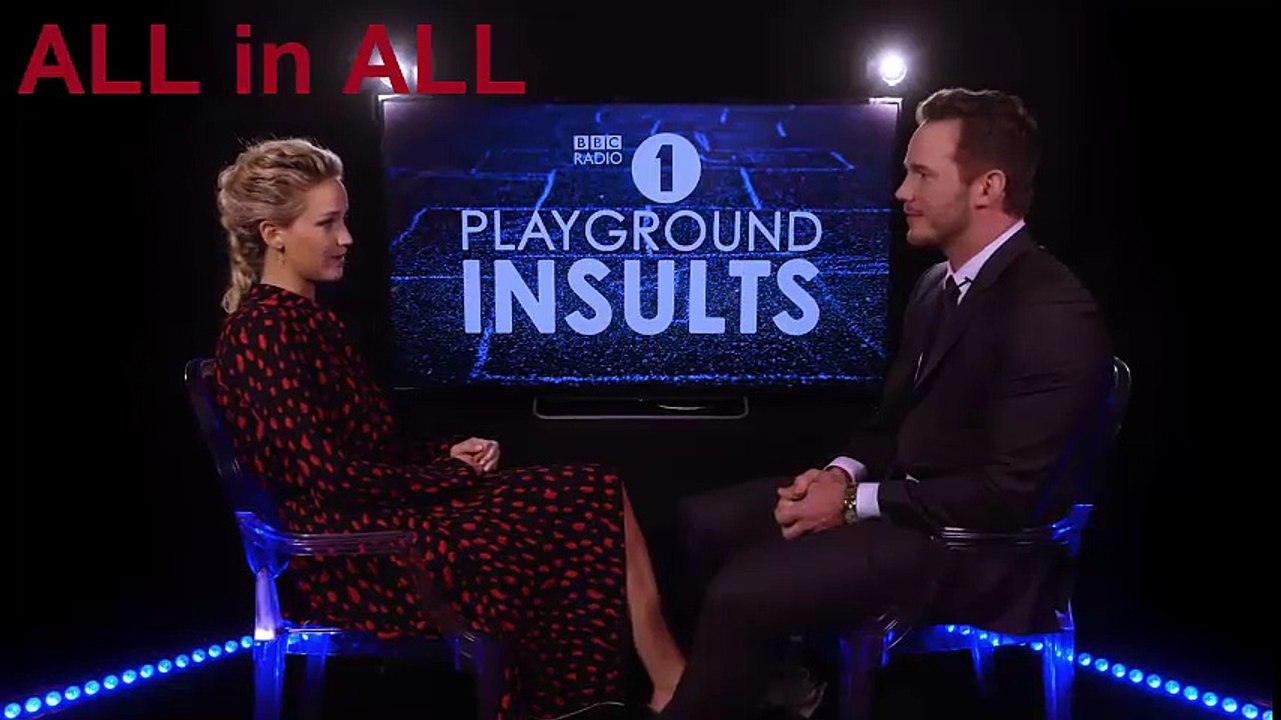 Jennifer Lawrence & Chris Pratt Insult Each Other-CONTAINS STRONG LANGUAGE!!!