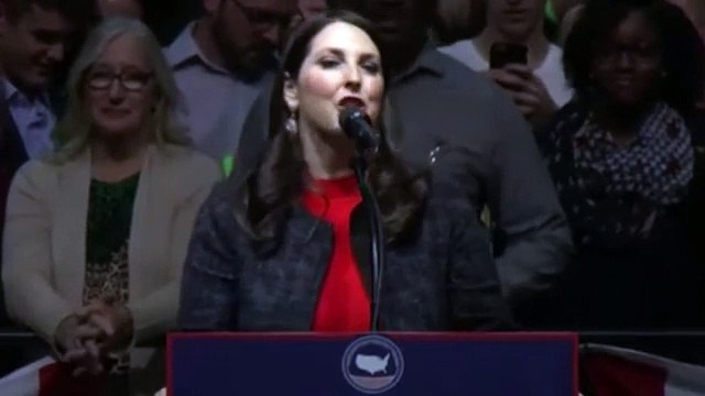 Ronna Romney McDaniel speaks at Trump thank you rally in Michigan