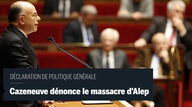 Bernard Cazeneuve dénonce les atrocités commises à Alep