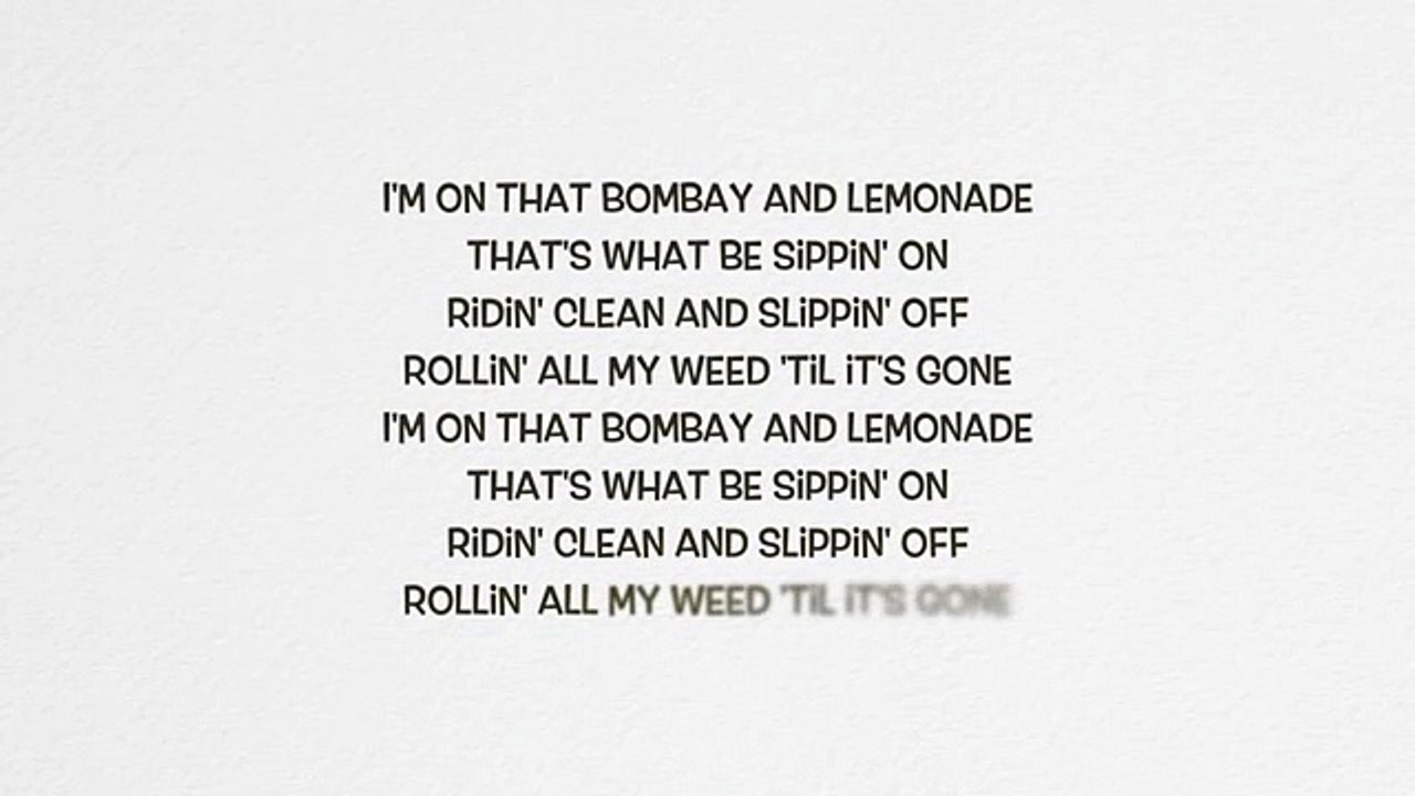 Wiz Khalifa - Bombay & Lemonade ft. Juicy J & Chevy Woods (Lyrics)