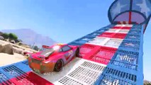 Lightning McQueen and Transportation Truck in Spiderman Cartoon Cars for Kids Nursery Rhymes Songs