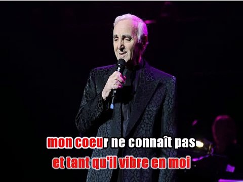 Charles Aznavour - Ton nom KARAOKE / INSTRUMENTAL