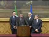 Roma - Le consultazioni di Paolo Gentiloni - CIvici e Innovatori (13.12.16)