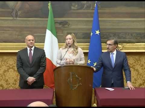 Roma - Le consultazioni di Paolo Gentiloni - Fratelli d'Italia (13.12.16)