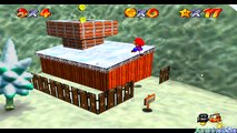 Super Mario 64-Course 4-Cool,Cool Mountain-Slip Slidin,Away-Star 1
