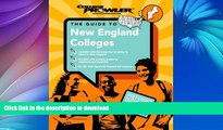 Read Book New England Colleges (College Prowler) (College Prowler: New England Colleges) Full