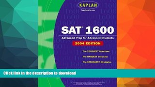 Read Book SAT 1600, 2004 Edition Full Book