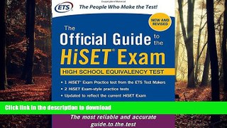 READ The Official Guide to the HiSET Exam, Second Edition