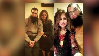 Junaid Jamshed WITH WIFE