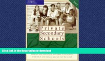 Hardcover Private Secondary Schools 2001-2002 (Private Secondary Schools, 2002) On Book