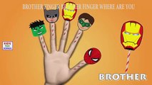Superheroes Cartoon Cake Pop Finger Family | Cake Pop Finger Family Nursery Rhymes For Children