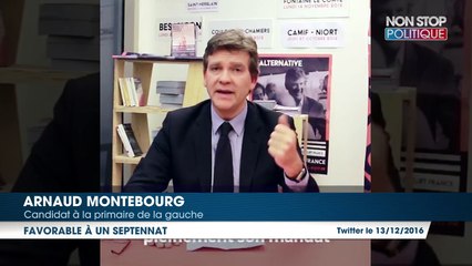 Primaire à gauche : Arnaud Montebourg propose un septennat non renouvelable dans une VIème République