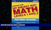 Pre Order Master SAT II Math 1c and 2c 4th ed (Arco Master the SAT Subject Test: Math Levels 1