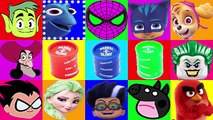 PJ Masks Game with Paw Patrol, Spiderman and Frozen Elsa - Slime Time with Dory and Teen Titans Go