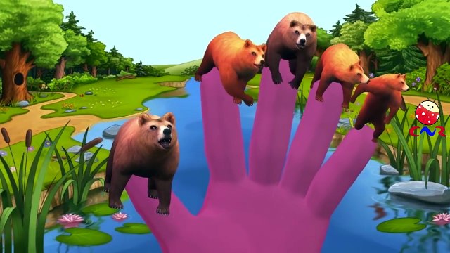 Finger Family Rhymes Bear Dinosaurs | Elephant Cartoons Finger Family Children Nursery Rhymes