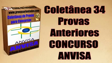 Provas Concurso ANVISA