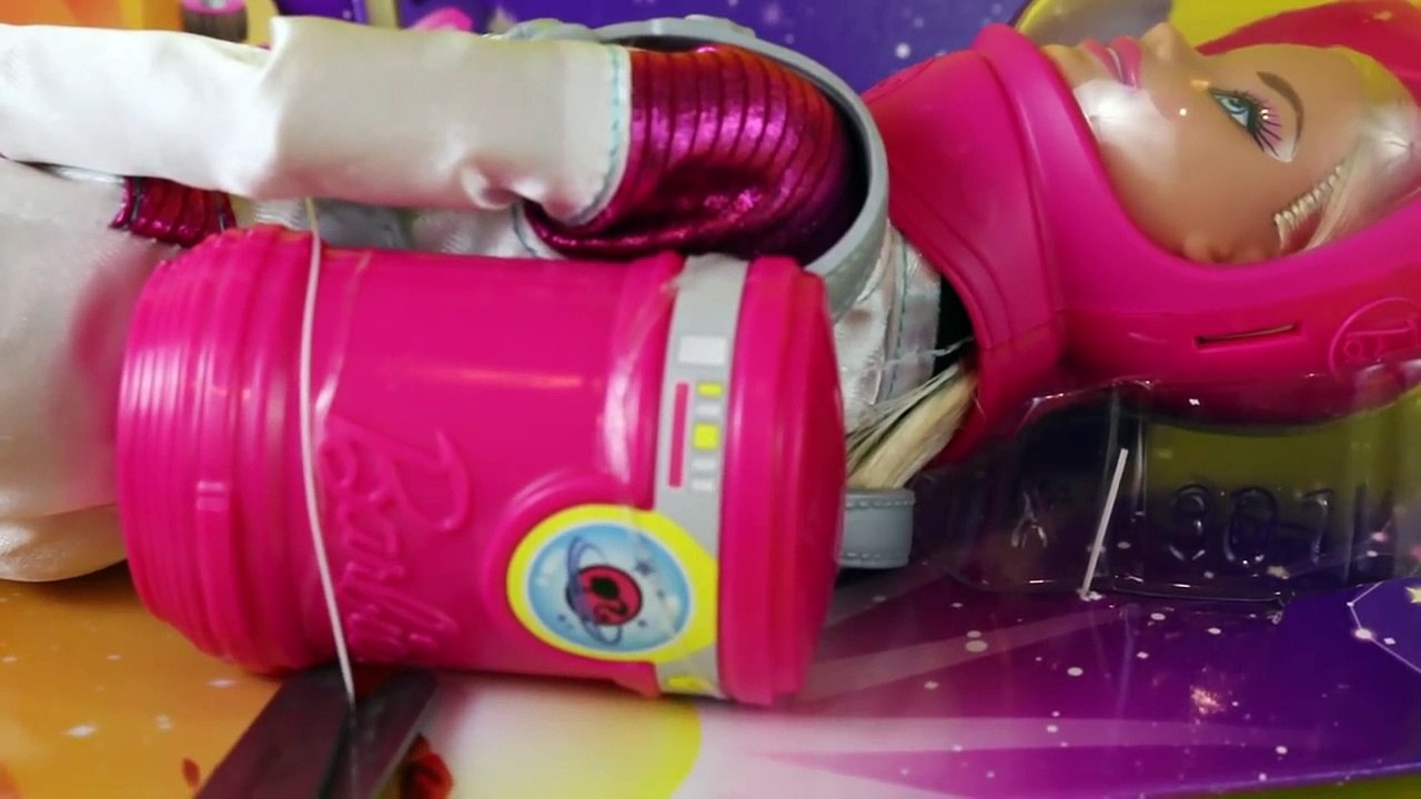 Astronaut Barbie Meets Toy Story Buzz Lightyear with Sheriff Woody and Zurg with Mr Potato Head