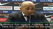 Spalletti in determined mood ahead of Juventus clash