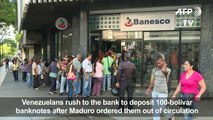 Venezuela's Maduro removes 100-unit banknotes from circulation