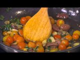 سمك بوري محشو طماطم و زيتون - سلطة خس و كرنب بالمايونيز  | شبكة وصنارة حلقة كاملة