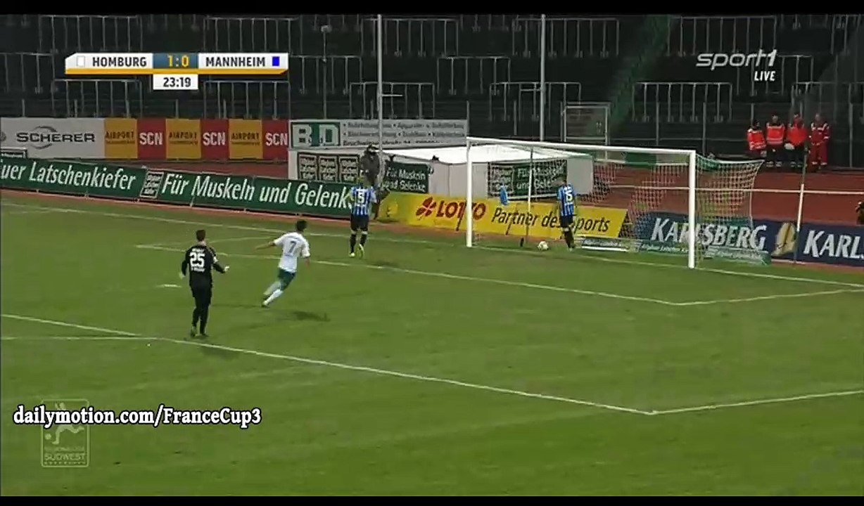 Marc Gallego Goal HD -FC 08 Homburg 2-0 Mannheim  - 13.12.2016