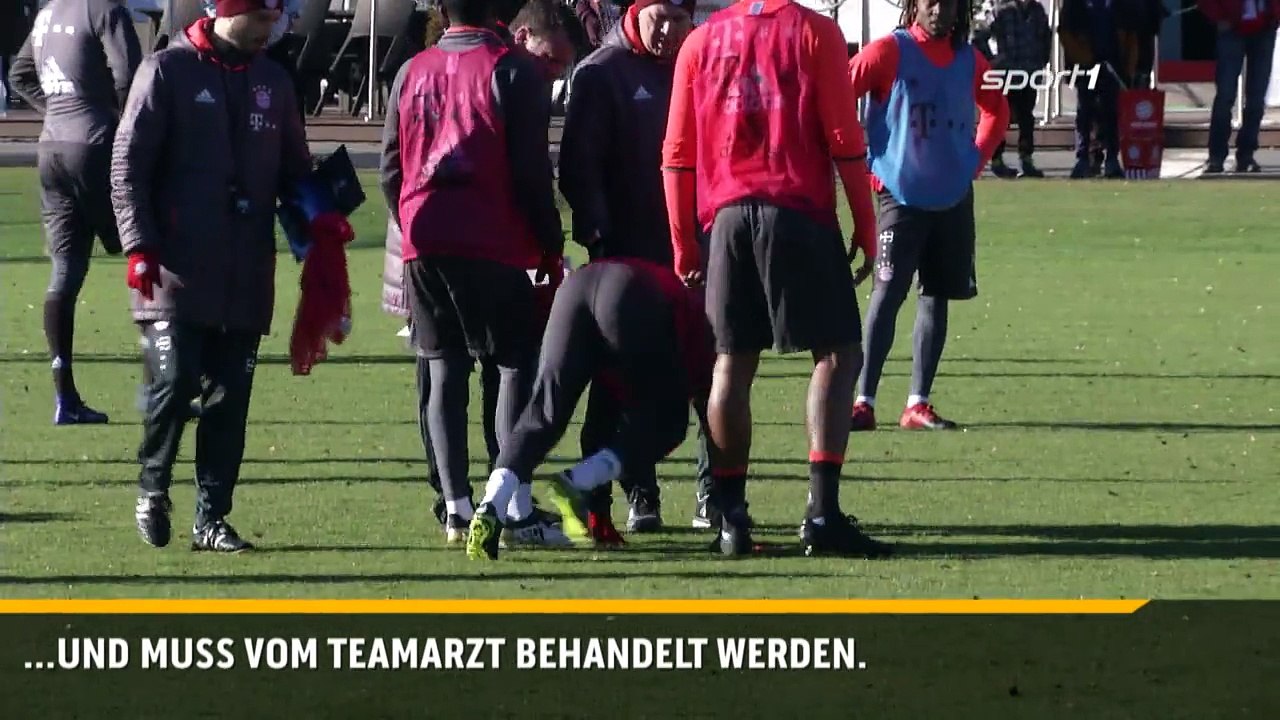 Schockmoment im Bayern-Training
