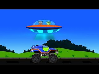 Monster Truck | Monster Truck In Space | UFO