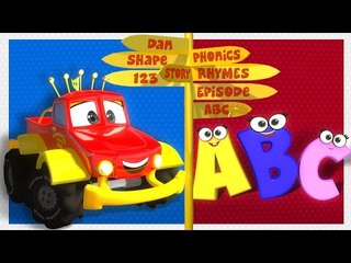 Monster Truck Dan - ABC SONG | Alphabet Song
