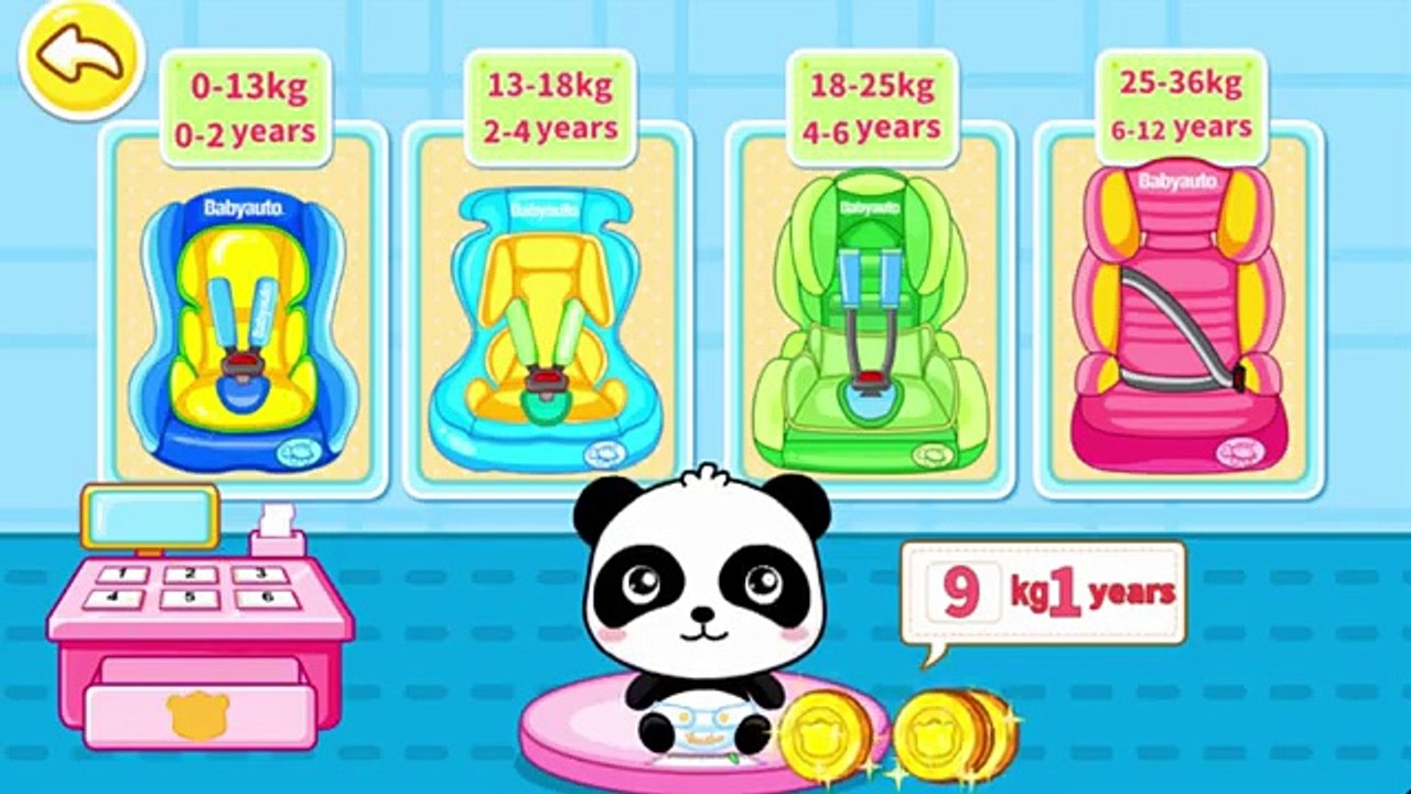 BabyBus Car Safety Seats - Car Doctor Baby Panda and Kids learn Road Safety Education